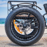 VALK Electric Fat Tyre Tricycle, 500W, Throttle, Hydraulic Disc Brakes, Alloy Frame, Suspension, Black - Extra Image