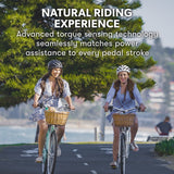 Valk Laneway 5 Vintage Electric Bike, Torque Sensor equipped eBike, Medium, Mint Green - Side View