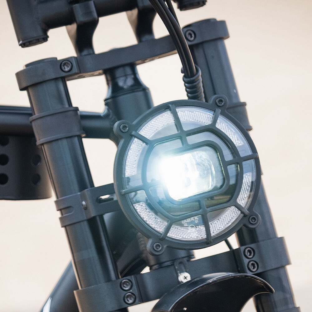 VALK Nomad Electric Fat Tyre Bike, 500W, 45km/hr, Throttle ebike, Disc Brakes, Shimano 7 spd, 20x4 Kenda Tyres, Suspension, Black