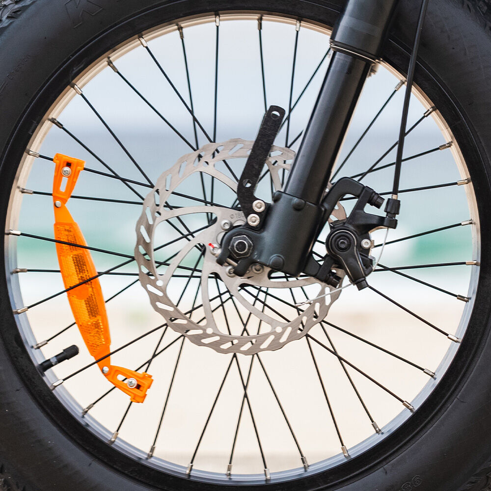 VALK Nomad Electric Fat Tyre Bike, 500W, 45km/hr, Throttle ebike, Disc Brakes, Shimano 7 spd, 20x4 Kenda Tyres, Suspension, Black