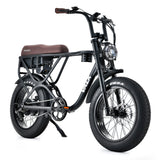 VALK Nomad Electric Fat Tyre Bike, 500W, 45km/hr, Throttle ebike, 20x4 Kenda Tyres, Shimano 7 spd, Suspension, Black