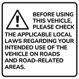 VALK Nomad Electric Fat Tyre Bike, 500W, 45km/hr, Throttle ebike, 20x4 Kenda Tyres, Shimano 7 spd, Suspension, Black - Front View