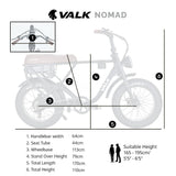 VALK Nomad Electric Fat Tyre Bike, 500W, 45km/hr, Throttle ebike, 20x4