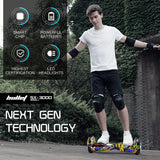 BULLET Electric Hoverboard Scooter 6.5 Inch Wheels, Colour LED Lighting, Carry Bag, Gen III Hiphop design - Front View