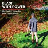 BAUMR-AG BW3 20V SYNC Cordless Leaf Blower, Skin Only - Rear View