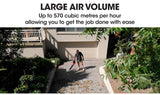 Baumr-AG 20V Lithium Cordless Leaf Blower Electric Hand-held Garden Tool - Side View