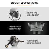 MTM Petrol Leaf Blower 26CC 2-Stroke Petrol Hand Garden Yard Outdoor Two - Front View