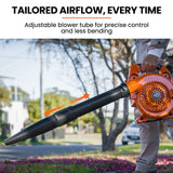 MTM Petrol Leaf Blower 26CC 2-Stroke Petrol Hand Garden Yard Outdoor Two - Rear View