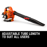 MTM Petrol Leaf Blower 26CC 2-Stroke Petrol Hand Garden Yard Outdoor Two - Top-Down View