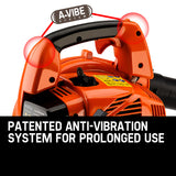 MTM Petrol Leaf Blower 26CC 2-Stroke Petrol Hand Garden Yard Outdoor Two - 45-Degree Angle