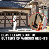 MTM Gutter Cleaning Kit for MTM Blower 30CC - Extension Adaptor Leaf - Side View