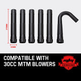 MTM Gutter Cleaning Kit for MTM Blower 30CC - Extension Adaptor Leaf - Top-Down View