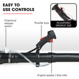Baumr-AG Backpack 2-Stroke Petrol Powered Chemical Sprayer Fogger Mister Blower - 45-Degree Angle