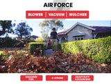 Baumr-AG Petrol Leaf Blower Vacuum 4 Stroke - Vac Garden Commercial Hand Outdoor - Side View
