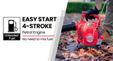 Baumr-AG Petrol Leaf Blower Vacuum 4 Stroke - Vac Garden Commercial Hand Outdoor - Top-Down View