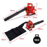 Baumr-AG Petrol Leaf Blower Vacuum 4 Stroke - Vac Garden Commercial Hand Outdoor - 45-Degree Angle