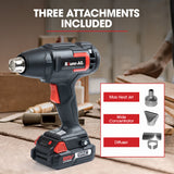BAUMR-AG HG3 20V SYNC Cordless Power Heat Gun, with Battery and Fast Charger Kit - Top-Down View