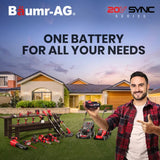 BAUMR-AG HG3 20V SYNC Cordless Power Heat Gun, with Battery and Fast Charger Kit - Low Angle