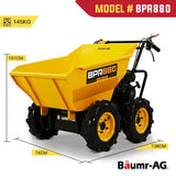Baumr-AG Power Wheelbarrow Motorized Mini Petrol Powered Wheel Barrow Self Dump - Extra Image