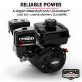Baumr-AG 6 Wheel Motorised Wheelbarrow Dumper, Briggs & Stratton CR950 Petrol Engine, 500kg Capacity - Side View