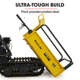 Baumr-AG Motorised Tracked Wheelbarrow Dumper, Briggs & Stratton CR950 Petrol Engine, 300kg Capacity - Top-Down View