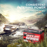 X-CELL AGM Deep Cycle Battery 12V 135Ah Portable Sealed SLA Camping Solar Marine - Side View