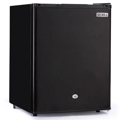 GECKO 70L Portable Bar Fridge and Freezer 12V/24V for Camping, Caravans, Black