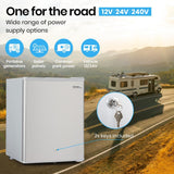 GECKO 70L Portable Fridge Freezer for Car Camping Caravans Fridges Refrigerator Cooler 12V/24V/240V - Top-Down View