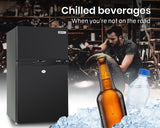 GECKO 95L Portable Upright Fridge, 12V/24V for Motorhome, Caravan, Black - Extra Image