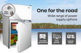 GECKO 95L Portable Upright Fridge, 12V/24V for Motorhome, Caravan, Silver - Extra Image