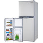 GECKO 125L Portable Upright Fridge, 12V/24V for Motorhome, Caravan, Silver