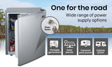 GECKO 57L Portable Bar Fridge Refrigerator 12V/24V/240V Camping Camper Caravan - Rear View
