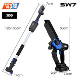 POWERBLADE SW7 20V Cordless Convertible Mini Chainsaw Pole Saw Kit, Telescopic Electric Tree Pruner with Lithium Battery & Fast Charger - Front View