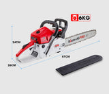 Baumr-AG 45CC Petrol Chainsaw Commercial 18 Bar Chain Saw E-Start Pruning - Rear View