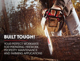 Baumr-AG 52CC Petrol Commercial Chainsaw 20 Bar E-Start Chain Saw - Close-Up Angle