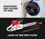 BAUMR-AG Petrol Commercial Chainsaw 24 Bar E-Start Chain Saw Top Handle Pruning - Extra Image