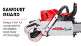 BAUMR-AG Petrol Commercial Chainsaw 24 Bar E-Start Chain Saw Top Handle Pruning - Extra Image
