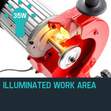 Baumr-AG Chainsaw Sharpener 350W Alloy Chain Saw Electric Grinder Bench Tool - Top-Down View