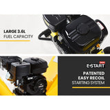 MICHIGAN 8HP 208cc Petrol Commercial Wood Chipper, Tree Mulcher - Raptor 1000 - Front View