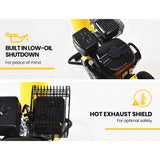 MICHIGAN 8HP 208cc Petrol Commercial Wood Chipper, Tree Mulcher - Raptor 1000 - Low Angle