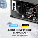 GECKO 92L Dual Zone Portable Fridge / Freezer, SECOP German Brand Compressor, for Camping, Car, Caravan - Front View