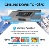 Gecko 65L Portable Fridge Freezer 12V/24V/240V for Camping, Car, Caravan, Boats - Top-Down View