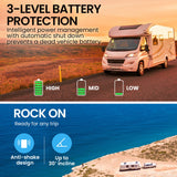 Gecko 65L Portable Fridge Freezer 12V/24V/240V for Camping, Car, Caravan, Boats - Low Angle