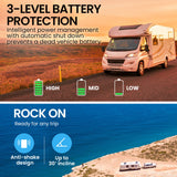 Gecko 55L Portable Fridge Freezer 12V/24V/240V for Camping, Car, Caravan, Boats - Low Angle