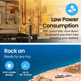 GECKO 142L Upright Portable Fridge / Freezer, 12V/24V for Motorhome and Caravan, Black - Close-Up Angle