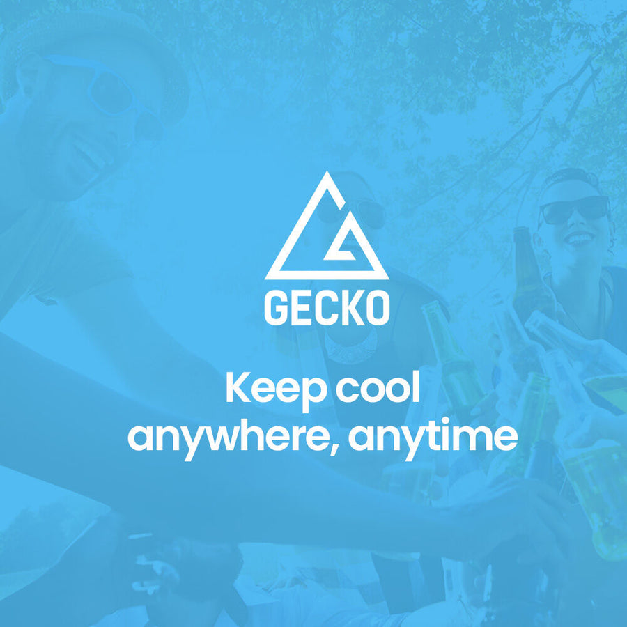 GECKO 142L Upright Portable Fridge / Freezer, 12V/24V for Motorhome and Caravan, Silver