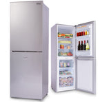 GECKO 160L Upright Portable Fridge / Freezer, 12V/24V for Motorhome and Caravan, Silver