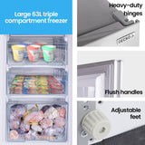 GECKO 160L Upright Portable Fridge / Freezer, 12V/24V for Motorhome and Caravan, Silver - Extra Image