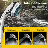 Thermomate Portable Gas Outdoor Camping Hot Water Heater System, with 12V Pump, Shower Head, Black - Rear View