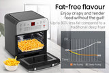 EUROCHEF 16L Digital Air Fryer Electric Airfryer Rotisserie Large Big Dry Cooker, Silver - Extra Image